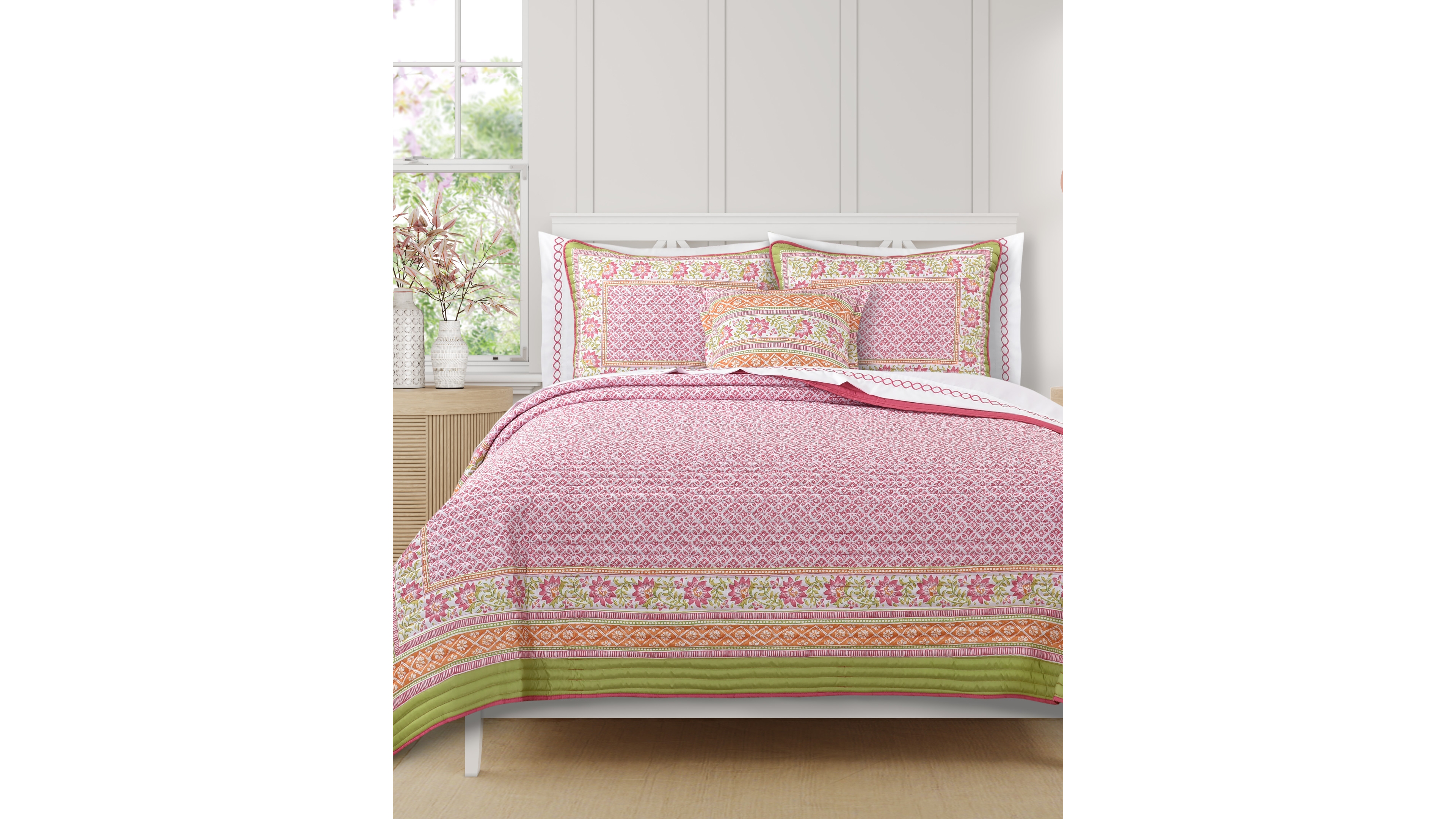 J by J Queen Bold Shiloh 3-Pc. Quilt Set, Full/Queen