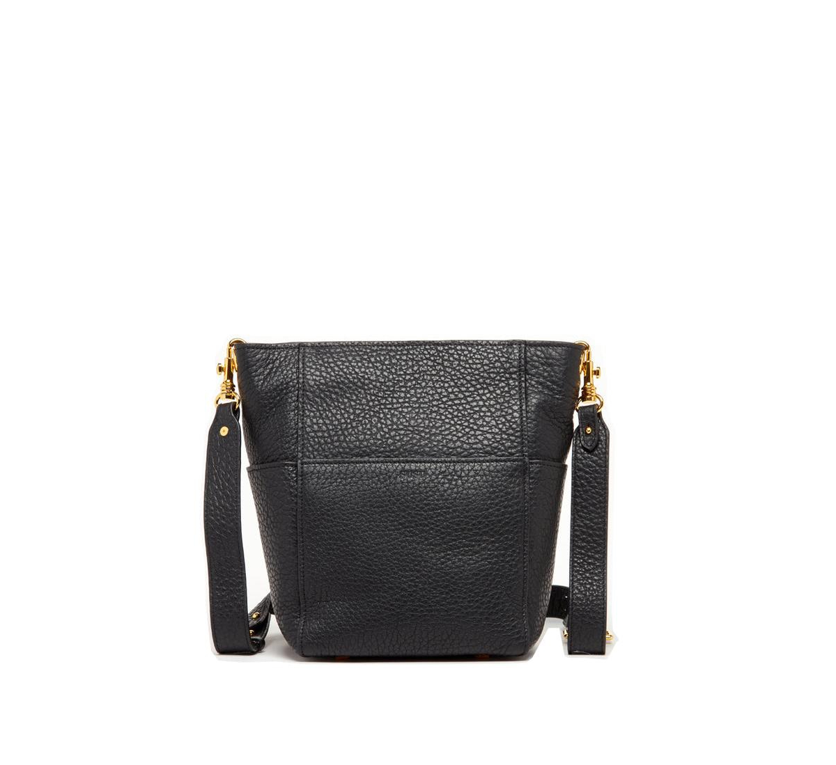 Italian Leather Crossbody Bag Medium Size Shoulder Bag Black Purse Women's Handbag