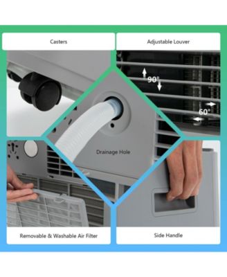 8000 BTU(Ashrae) 3-in-1 Portable Air Conditioner with Remote Control