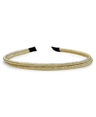 Thin Double Headband - Gold