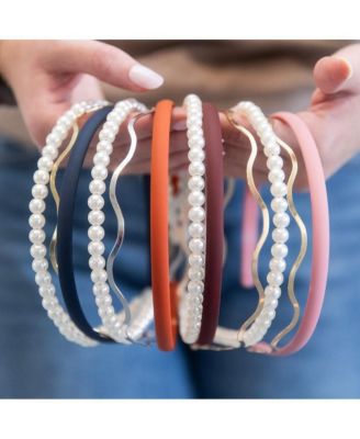 Headband Set - Red +  Gold