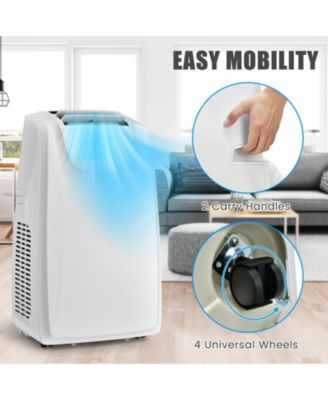 12000 BTU(Ashrae) Dual Hose Portable Air Conditioner with Remote Control