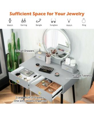 Vanity Table Set with Mirror
