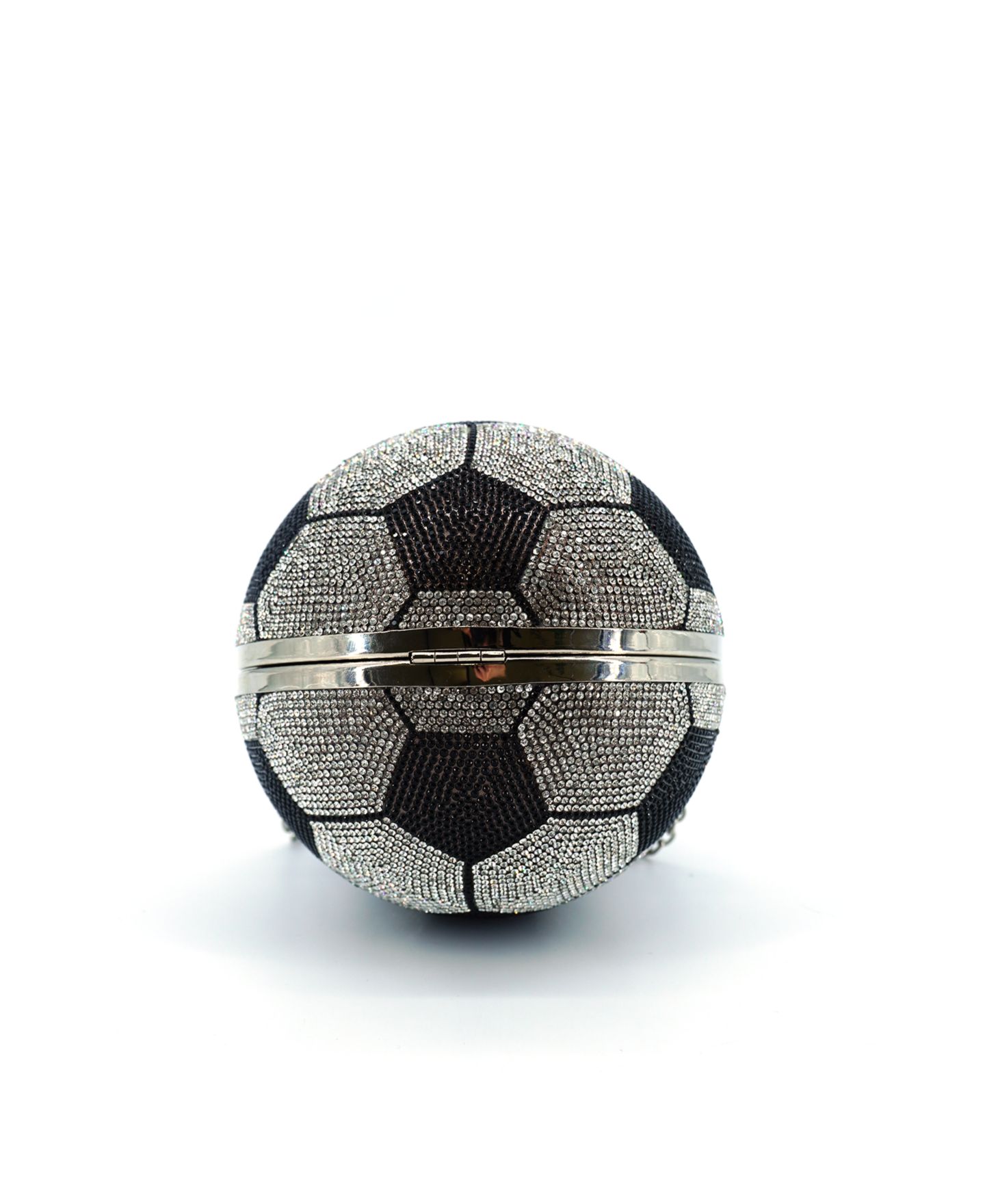 Женский клатч LIKE DREAMS Striker Small Rhinestone Soccer Clutch, цвет: Чёрный — фото 6