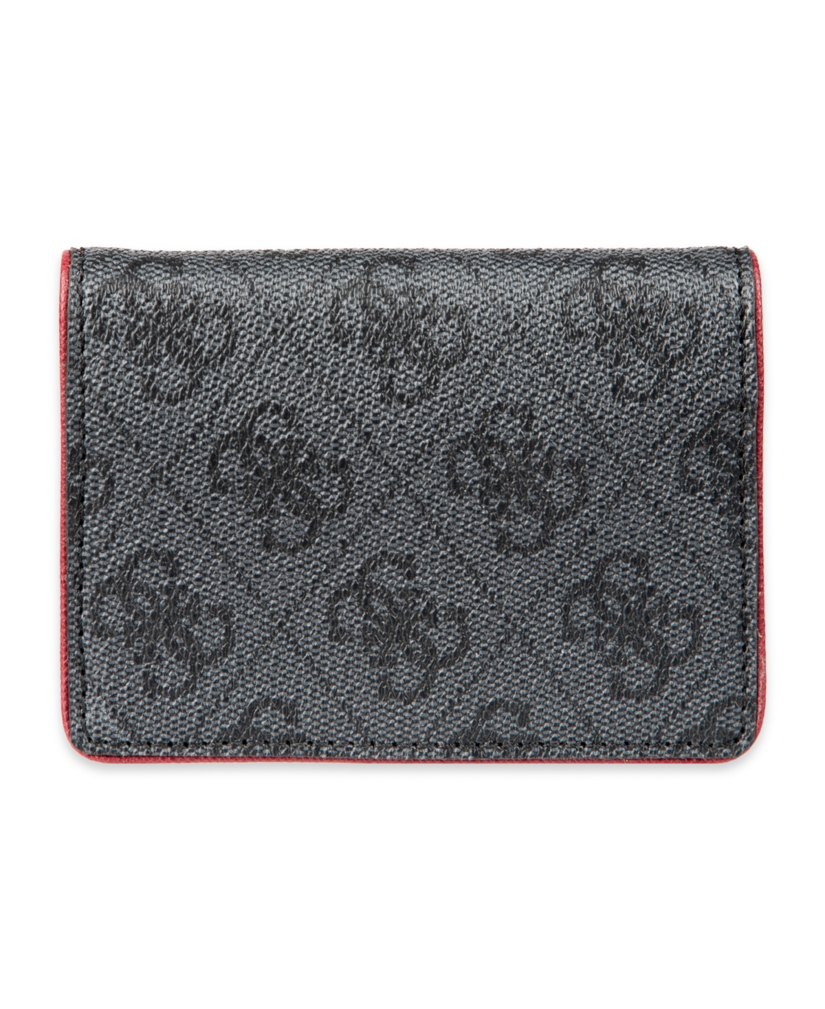 Guess Men's Rfid Quatro G Gusset Card Case Wallet In Black