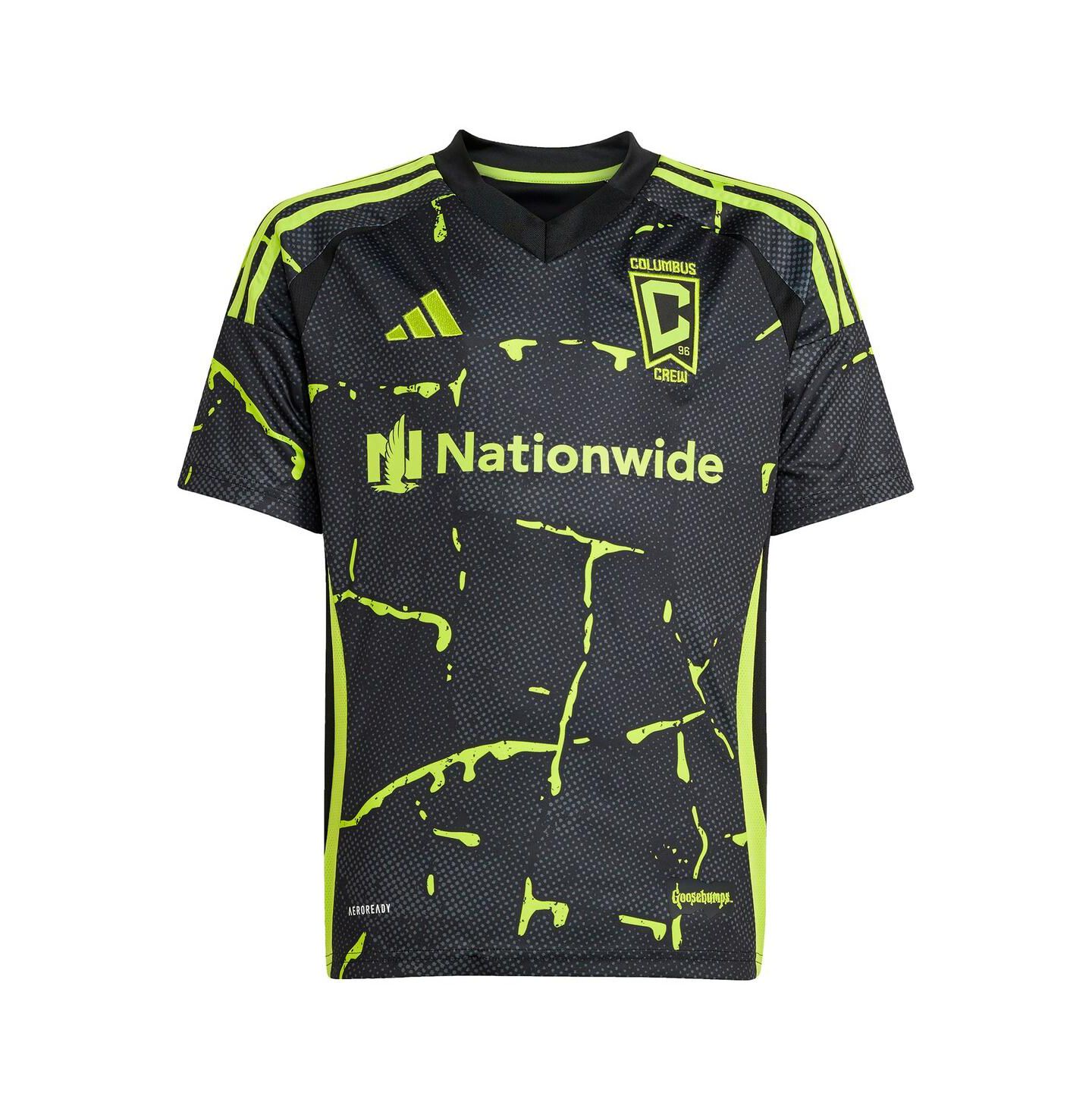 Детское джерси adidas Diego Rossi Columbus Crew 2025 The Goosebumps Kit, Black — фото 2