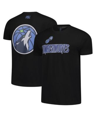 FISLL - Men's and Women's Black Minnesota Timberwolves Oversize Logo T-Shirt