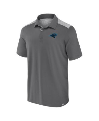 Men's Gray Carolina Panthers Long Shot Polo Shirt
