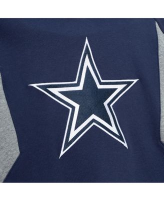 Men's Navy Dallas Cowboys Color Blocked Fleece 2.0 Pullover Hoodie