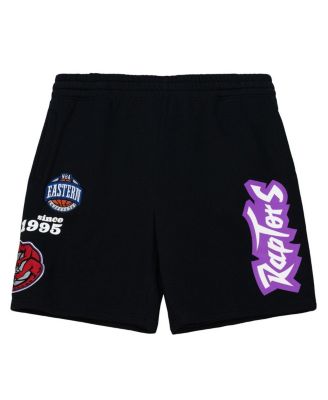 Men's Black Toronto Raptors Team Origins Fleece Shorts