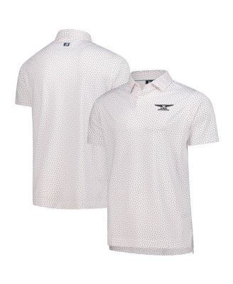 FootJoy - Men's White Genesis Invitational ProDry Bounce Print Stretch Pique Polo