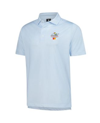 Men's White Arnold Palmer Invitational ProDry Loop Print Lisle Polo Shirt