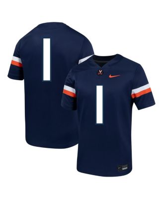 Nike - Men's 1 Navy Virginia Cavaliers Untouchable Football Jersey