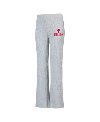 Women's Gray Philadelphia Phillies Juniper Rib Knit Flare Sleep Pants