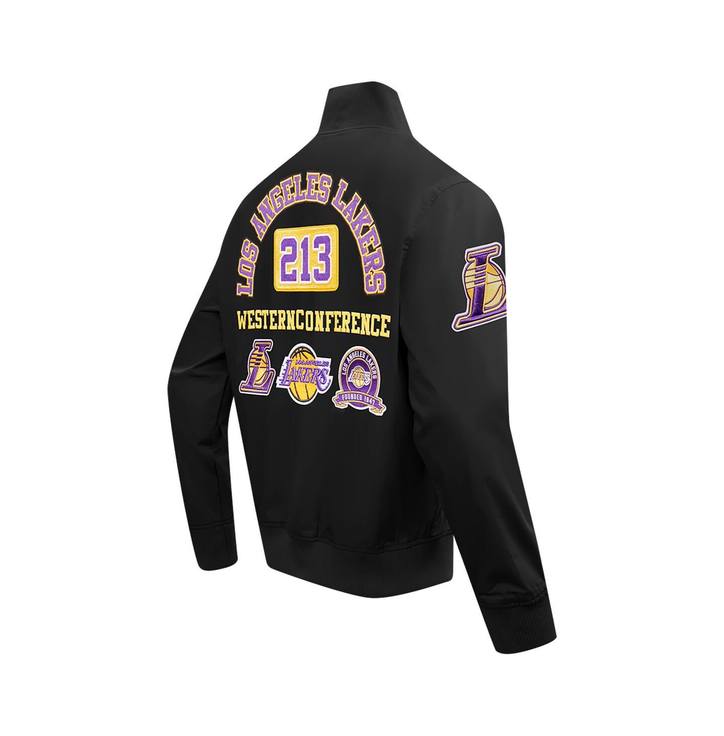 Мужская куртка Pro Standard Black Los Angeles Lakers Area Code Twill Full-Zip — фото 2