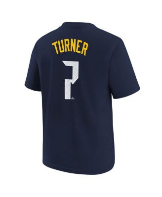 Big Boys and Girls Trea Turner Navy Philadelphia Phillies Fuse City Connect Name Number T-Shirt