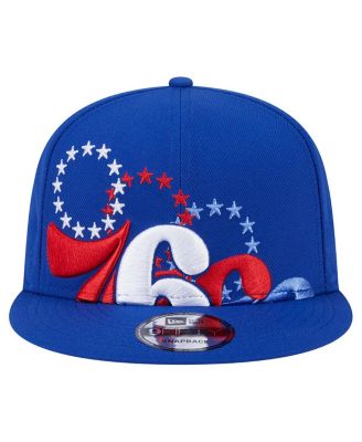 Men's Royal Philadelphia 76ers Sport Night Team Shadow 9FIFTY Snapback Hat