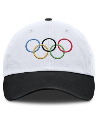 Men's White/Black Olympic Games Competitor Adjustable Hat