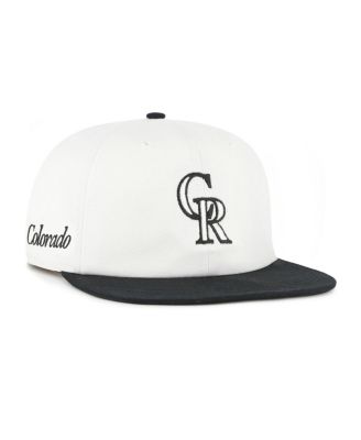 '47 Brand - Men's White/Black Colorado Rockies Foundation Captain Snapback Hat