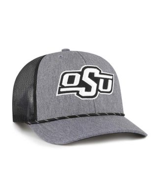 Men's Gray Oklahoma State Cowboys Carbon Rope Adjustable Hat