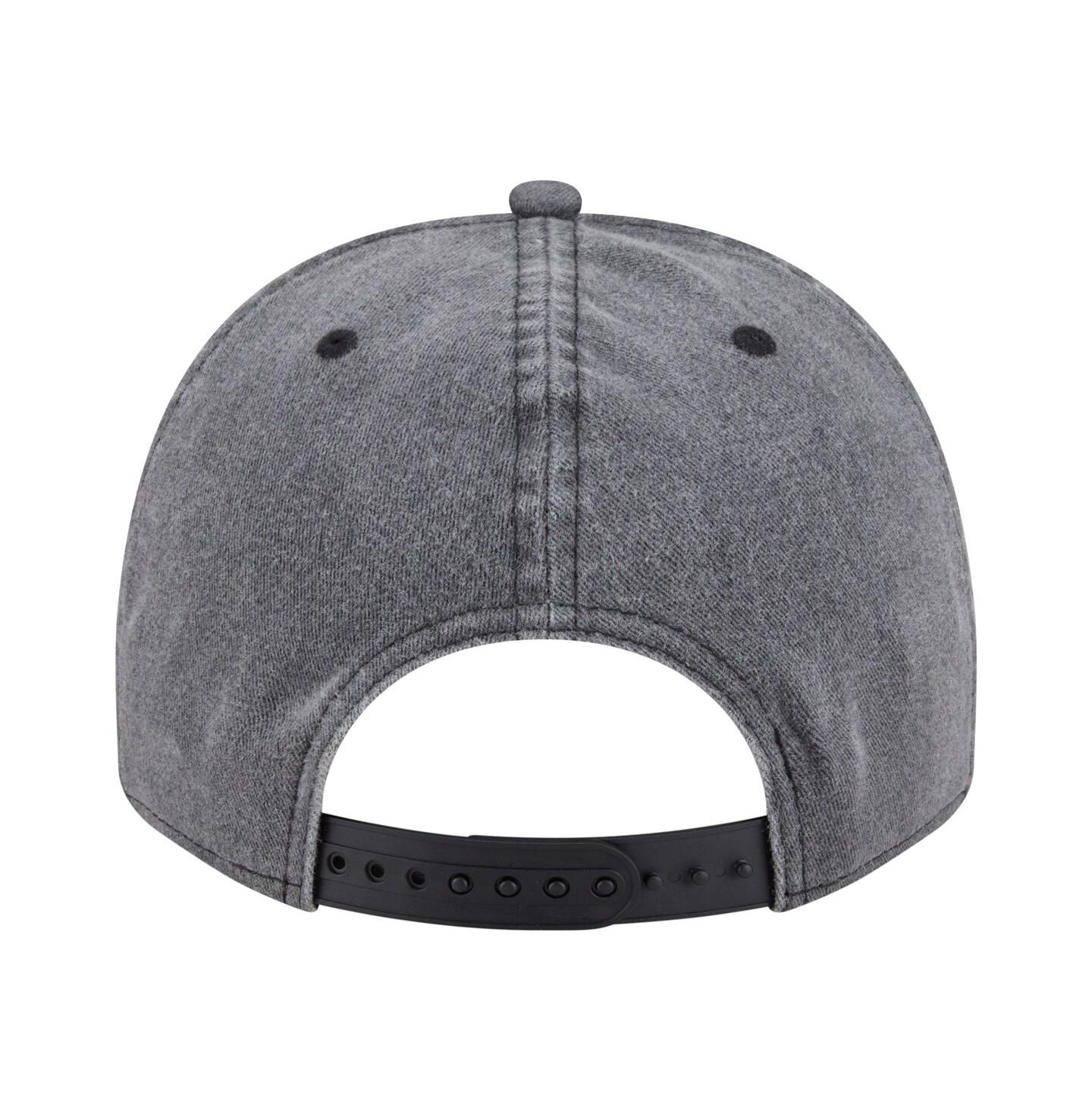 Мужская кепка New Era Charcoal Colorado Avalanche Throwback Washed A-Frame Pre-Curved 9FIFTY Snapback Hat — фото 4