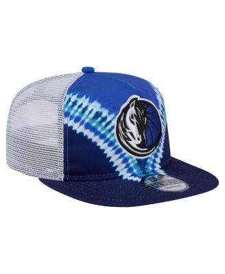 Men's Navy/Blue Dallas Mavericks Throwback Dye Golfer Snapback Hat