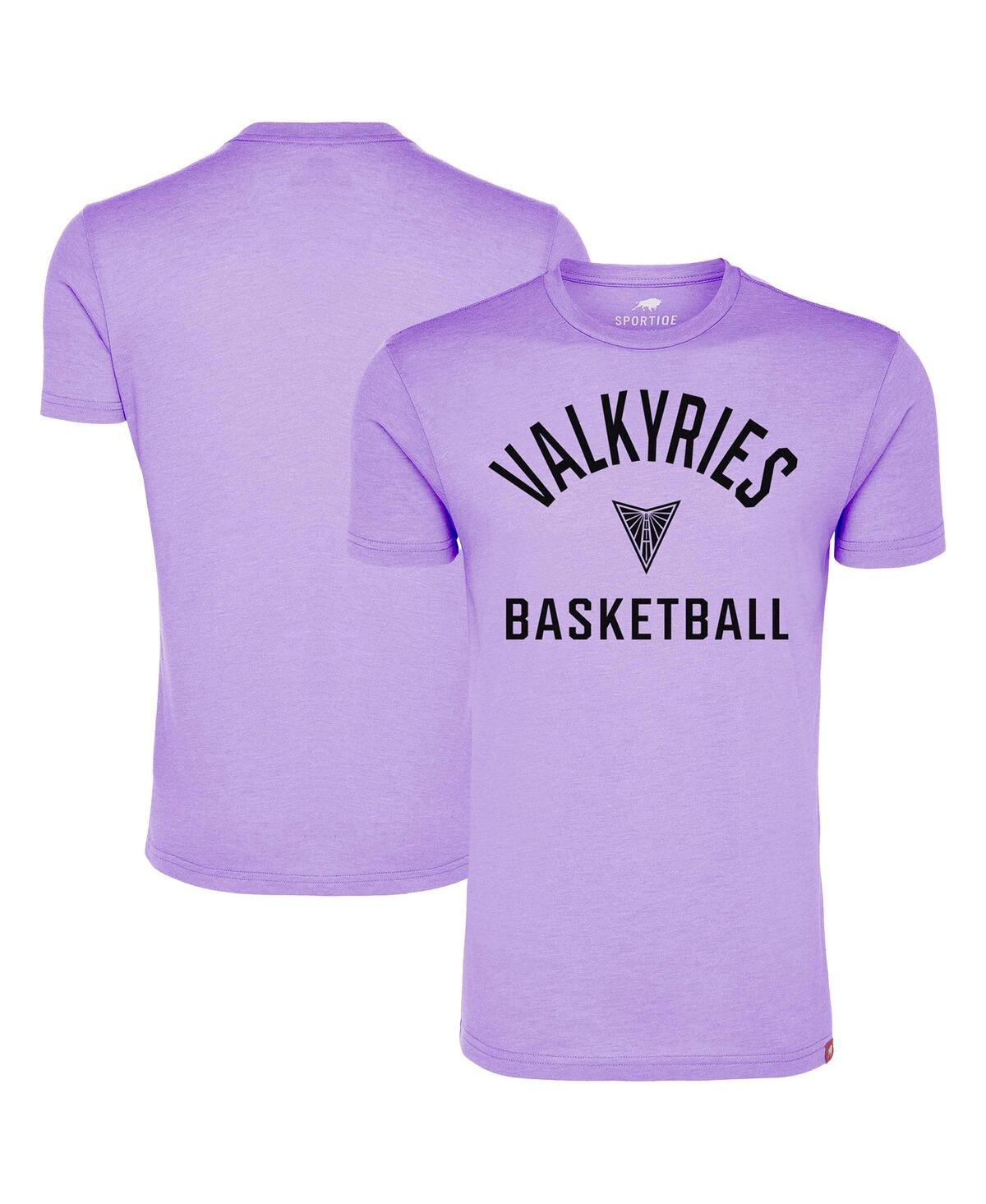 Sportiqe Men's And Women'sâ Violet Golden State Valkyries Super-soft Comfy Tri-blend T-shirt In Purple