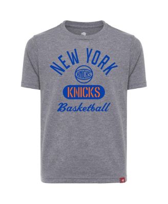 Big Boys and Girls Gray New York Knicks Comfy Tri-Blend T-Shirt