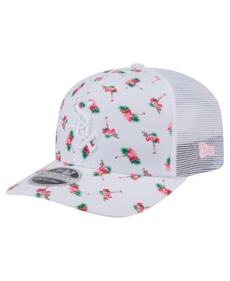 New Era - Men's White Chicago White Sox Flamingo Mesh Back 9SEVENTY Stretch-Snap Hat