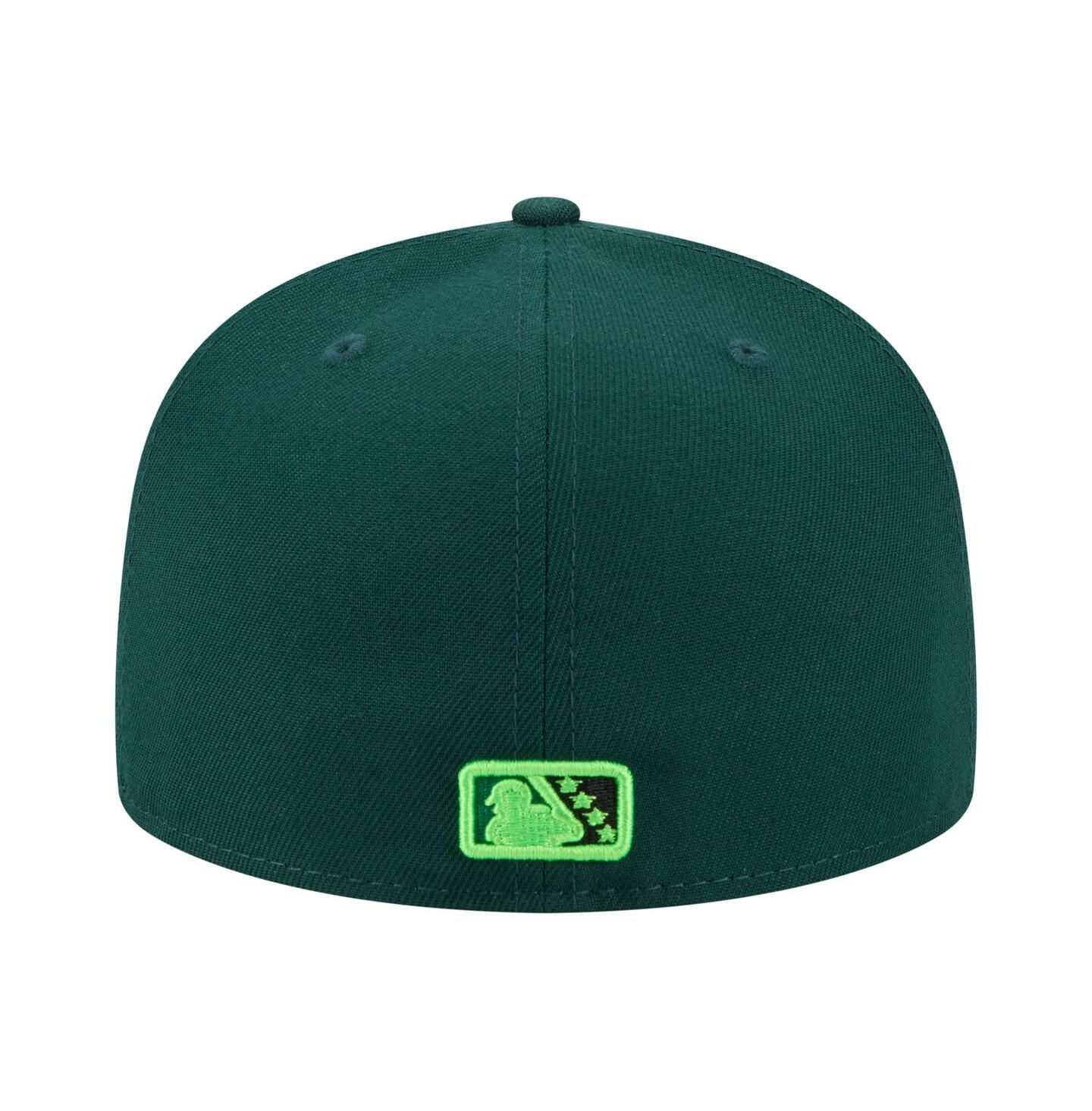 Мужская кепка New Era Green Eugene Emeralds Authentic Collection 59FIFTY Fitted Hat — фото 4