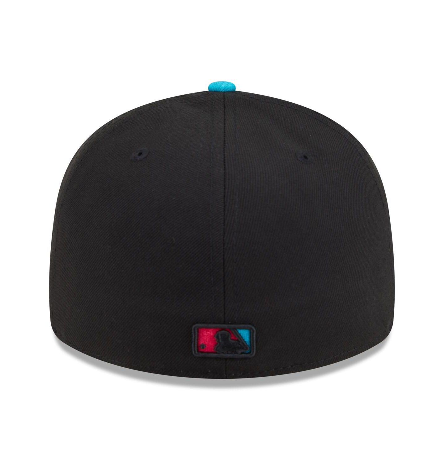 Мужская кепка New Era Black/Pink Miami Marlins 2025 City Connect Low Profile 59FIFTY Fitted Hat — фото 3