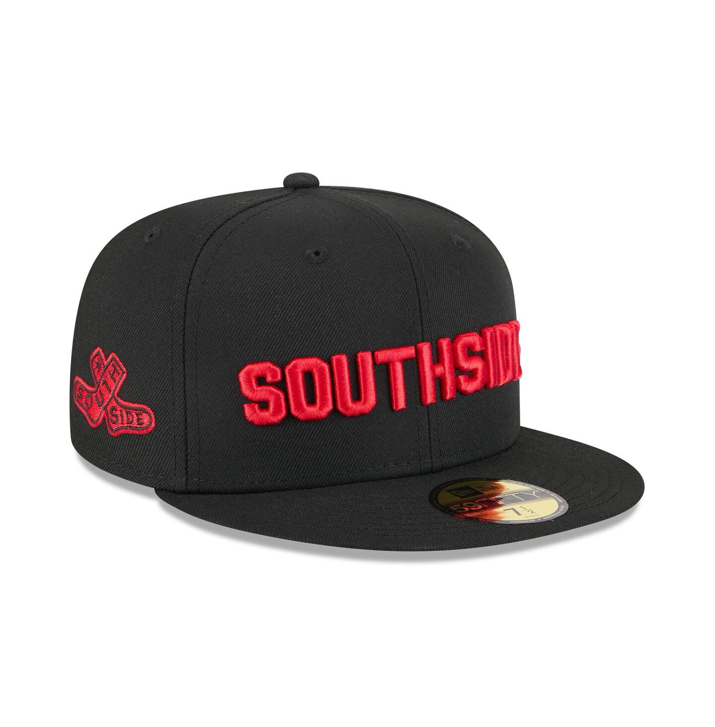 Мужские головные уборы New Era Black Chicago White Sox 2025 City Connect Fan Pack 59FIFTY Fitted Hat — фото 1