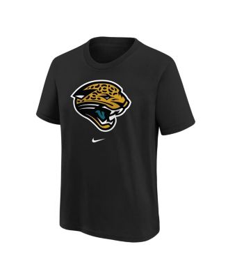 Big Boys and Girls Black Jacksonville Jaguars Throwback Logo Legend T-Shirt