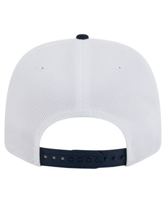 Men's White/Navy New England Revolution 2025 Jersey Hook 9SEVENTY Stretch-Snap Hat