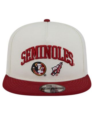 Men's White Florida State Seminoles Collegiate 9FIFTY A-Frame Snapback Hat
