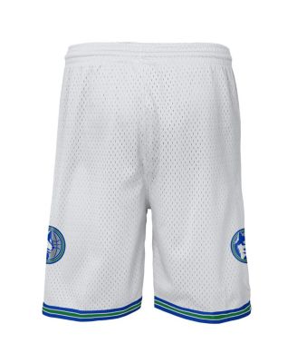 Big Boys and Girls White Minnesota Timberwolves Swingman Shorts