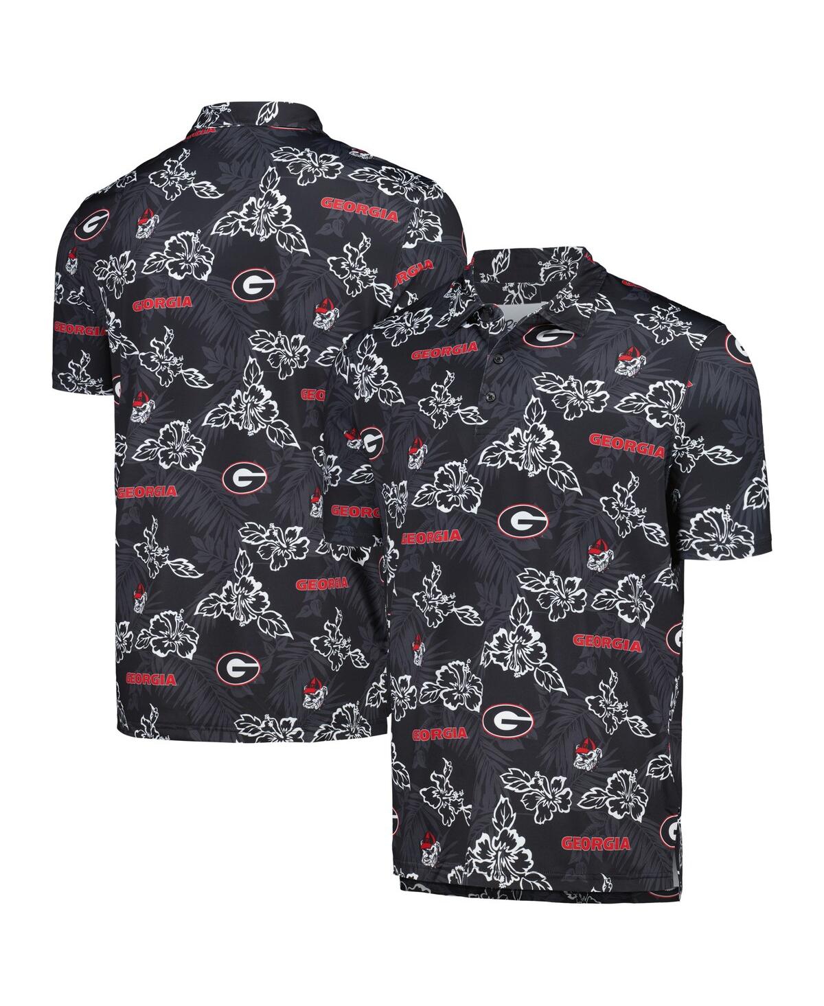 Men's Black Georgia Bulldogs Performance Polo Shirt - Black