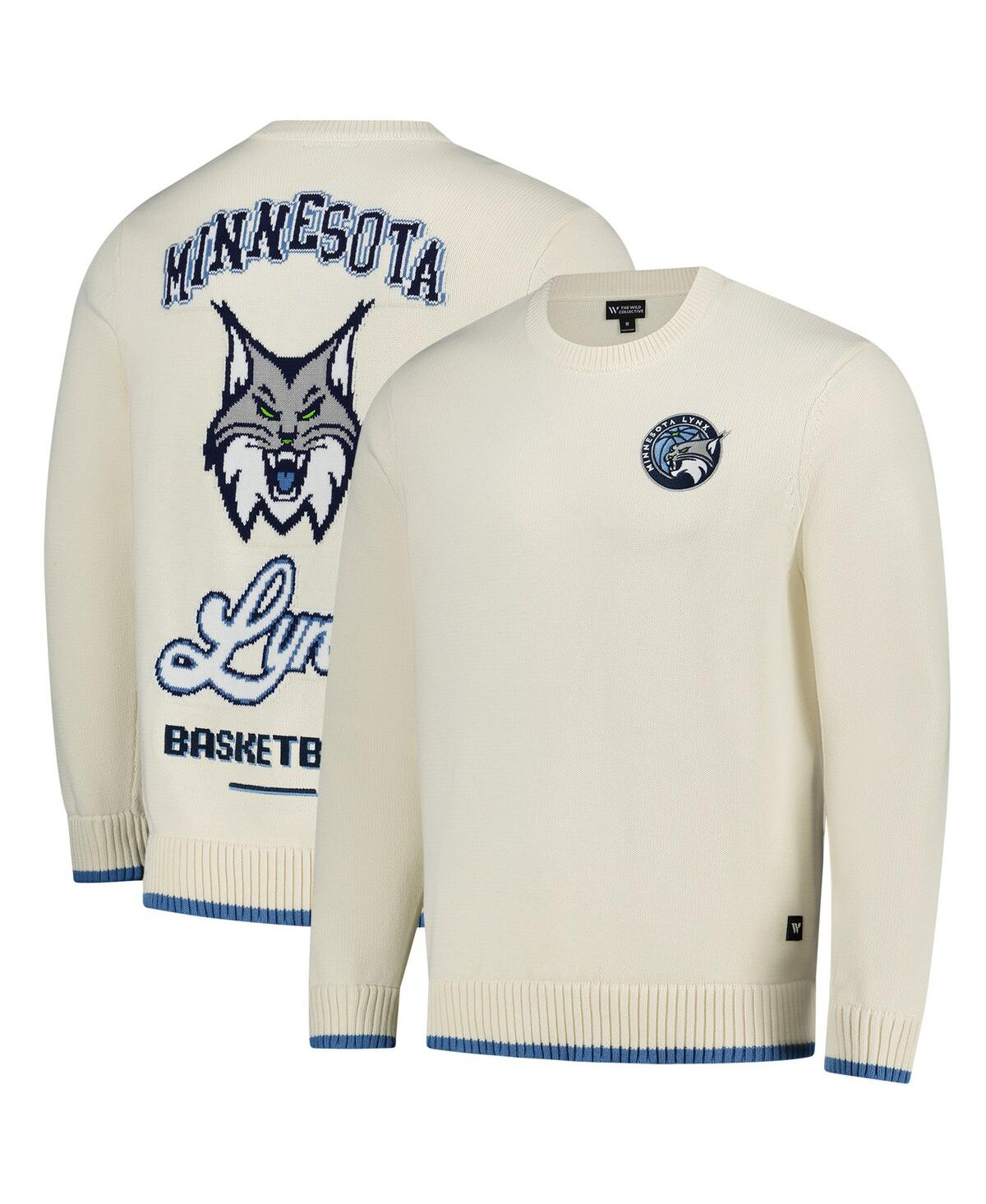 Men's and Women's Cream Minnesota Lynx Jacquard Pullover Sweater - Cream