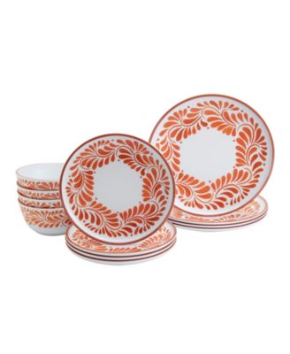 Melamine 12 Pc. Dinnerware Set, Service for 4