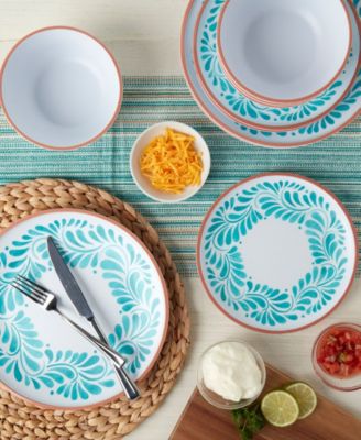 Melamine 12 Pc. Dinnerware Set, Service for 4