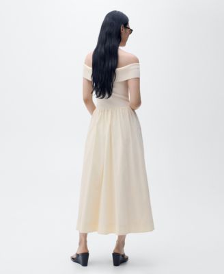 Women's Embroidered Details Combined Dress