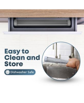 17.5 Inches Multipurpose Roll Up Sink Drying Rack & Trivet