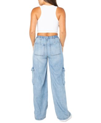 Juniors' Pull-On Cargo Jeans