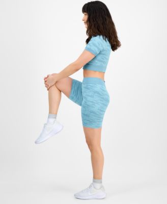 Women's Printed Seamless Bike Shorts