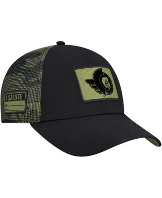 Fanatics - Men's Black Ottawa Senators Authentic Pro Military Appreciation Adjustable Hat