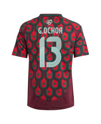 Big Boys and Girls Guillermo Ochoa Burgundy Mexico National Team 2024 Home Replica Player Jersey