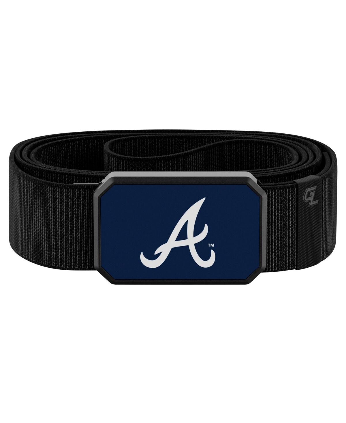 Black Atlanta Braves Belt with Team Color Buckle Belt - Black