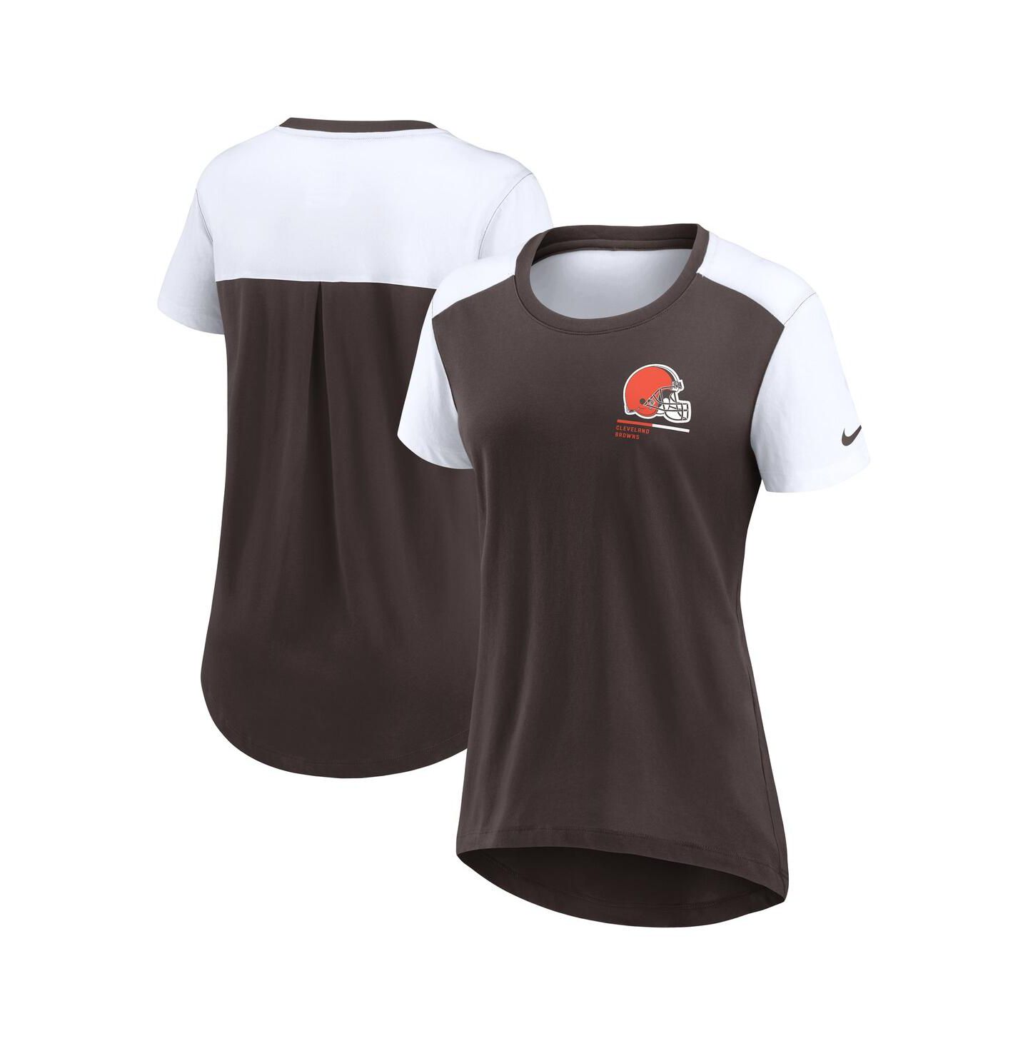 Женская футболка Nike Brown Cleveland Browns Performance Fashion — фото 1