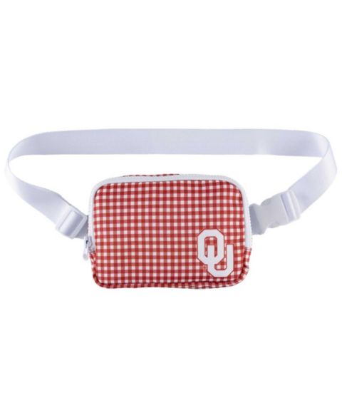 Женская сумка ZooZatz Oklahoma Sooners Gingham Fanny Pack