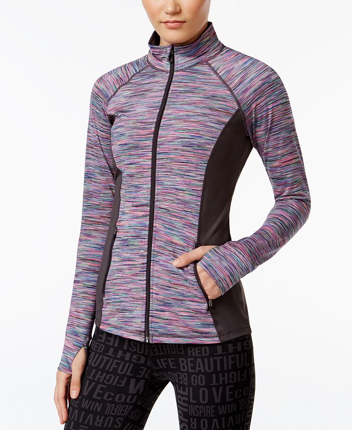 Ideology zip jacket outlet space dye